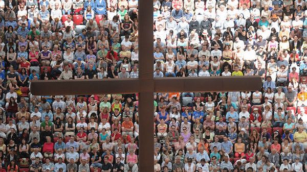 Rekolekcjach "Jezus na stadionie" z o.Johnem Bashoborą (zdj. arch.)