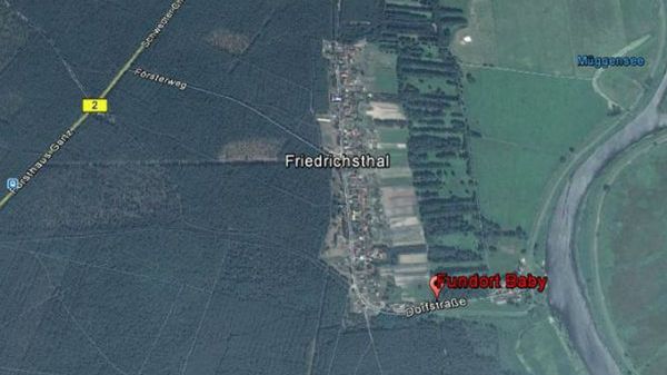 Miejsce znalezienia zwłok dziecka