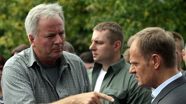 Producent papryki Stanisław Kowalczyk i premier Donald Tusk (zdj. arch.)