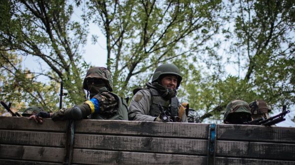 Ukraińscy żołnierze w Kramatorsku