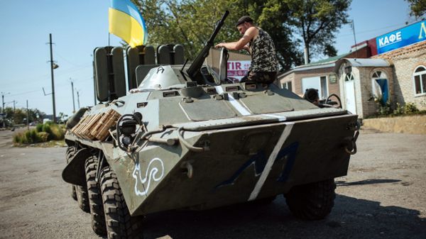 Ukraińscy żołnierze na wschodzie kraju