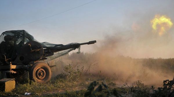 Ukraiński batalion Donbass podczas działań bojowych