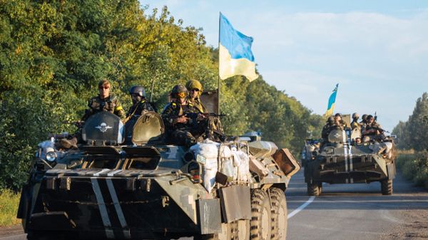 Ukraińscy żołnierze na wschodzie kraju