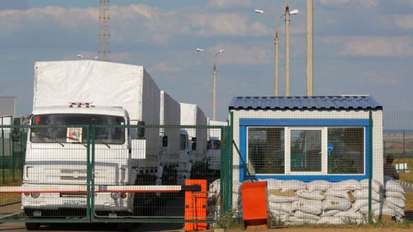 Rosyjski konwój na granicy z Ukrainą