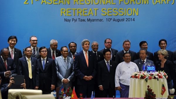 Przedstawiciele państw na szczycie ASEAN