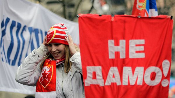 Serbowie protestują przeciw propozycji UE ws. Kosowa