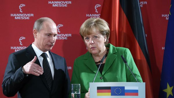 Władimir Putin i Angela Merkel