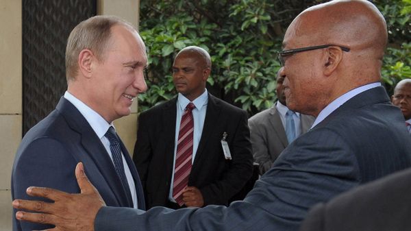 Prezydenci Rosji i RPA: Władimir Putin i Jacob Zuma