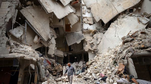Zniszczenia w Aleppo
