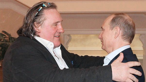 Gerard Depardieu i Władimir Putin