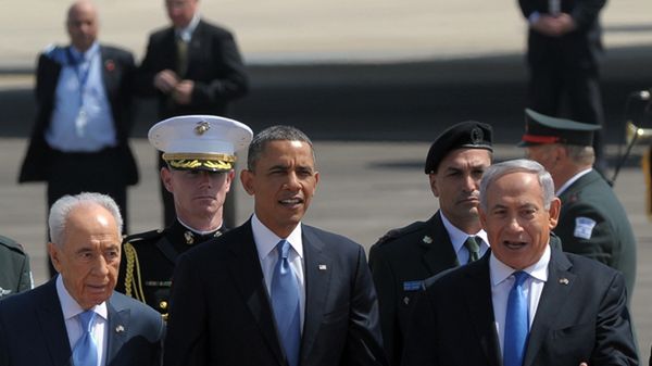Szimon Peres, Barack Obama i Benjamin Netanjahu