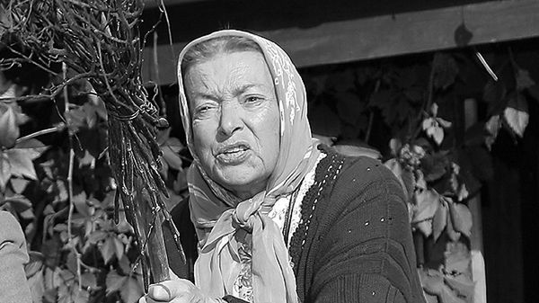 Zofia Saretok na planie serialu "Dom nad rozlewiskiem"