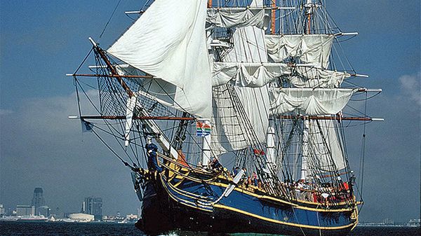 Żaglowiec został zbudowany w 1962 r. na potrzeby filmu "Bunt na Bounty"