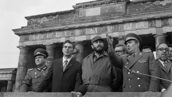 Fidel Castro podczas wizyty w Berlinie Wschodnim w 1972 roku