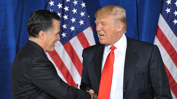 Mitt Romney i Donald Trump
