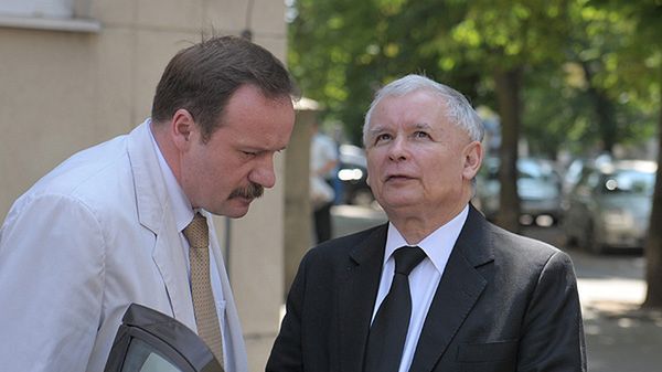 Mec. Piotr Pszczółkowski i Jarosław Kaczyński