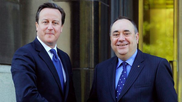 David Cameron z Alexem Salmondem