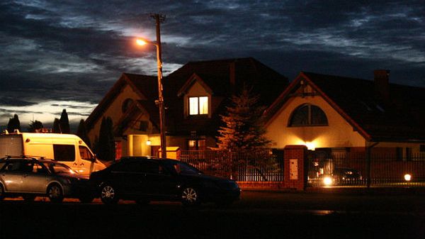 Drobin pod Płockiem - dom porwanego i zamordowanego Krzysztofa Olewnika