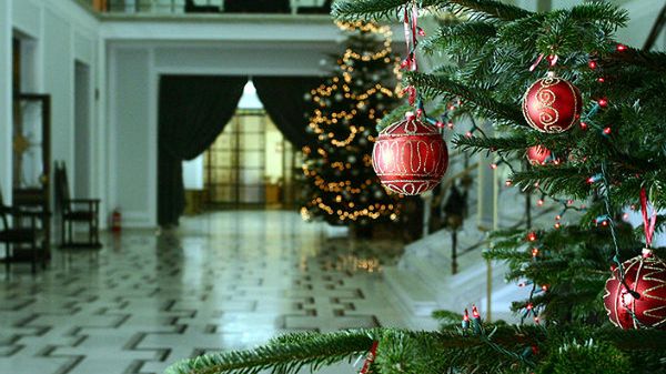 Wystrój świąteczny w sejmie