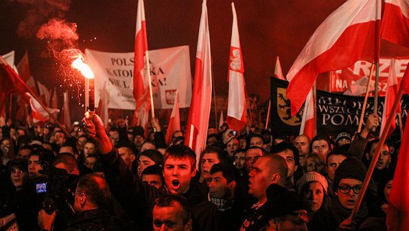 Uczestnicy Marszu Niepodległości