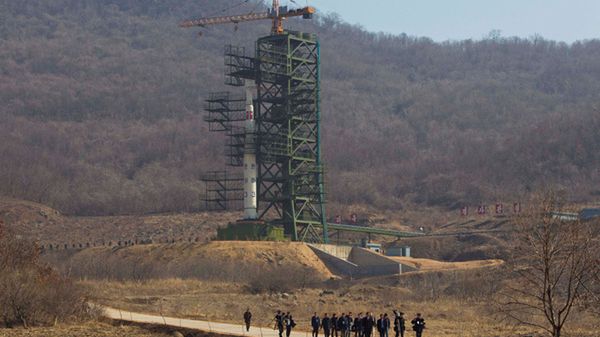 Rakieta, którą Korea Północna wystrzeliła w kwietniu