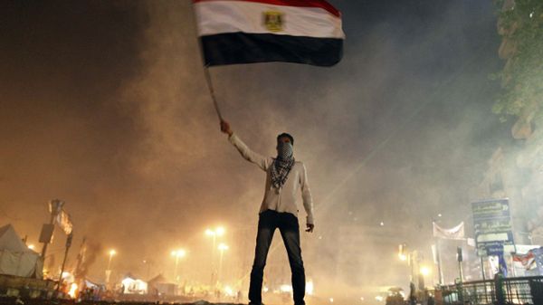Protest w Kairze