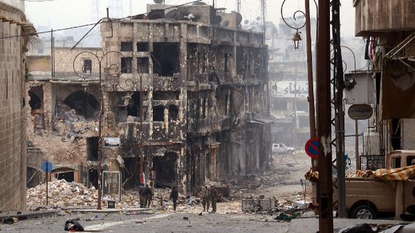 Zniszczenia w Aleppo