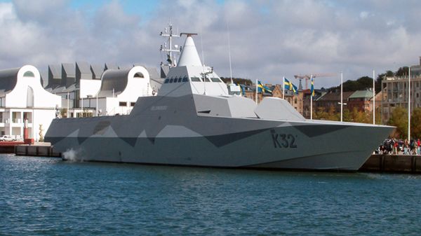 Szwedzka korweta HSwMS Helsingborg