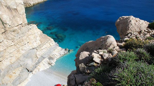 Plaża na wyspie Ikaria