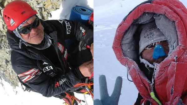 Tomasz Kowalski i Maciej Berbeka podczas wyprawy