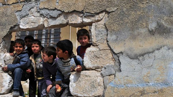 Syryjskie dzieci w Idlibie