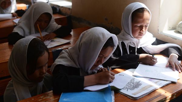 Uczennice w afgańskiej szkole