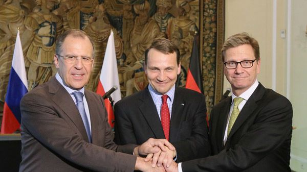 Siergiej Ławrow, Radosław Sikorski i Guido Westerwelle