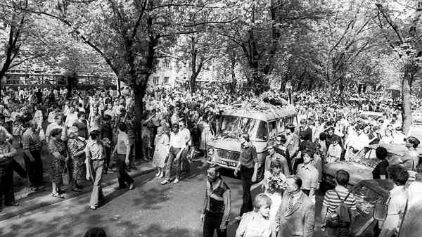 Warszawa 19.05.1983. Pogrzeb Grzegorza Przemyka
