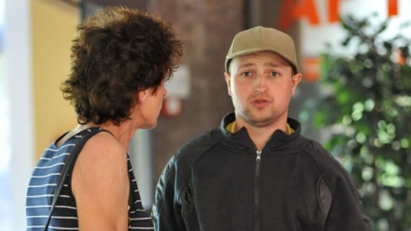 Radek Agatowski i jego matka Elżbieta Agatowska  w Szpitalu Regionalnym w Kołobrzegu