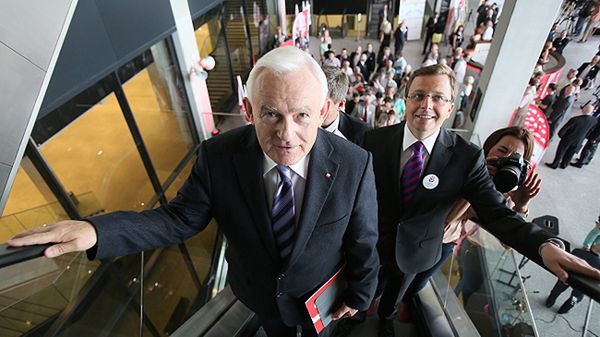 Leszek Miller i Dariusz Joński w drodze na Kongres Polskiej Lewicy