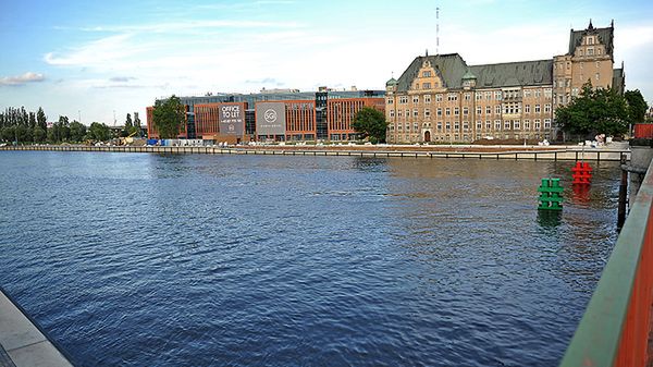 Miejsce, w którym znaleziono obiekt przypominający bombę