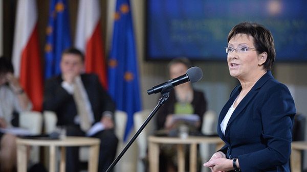 Ewa Kopacz podczas debaty "Finansowanie partii politycznych"