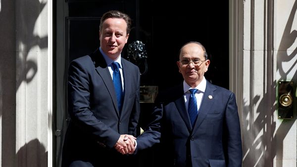 Thein Sein i David Cameron