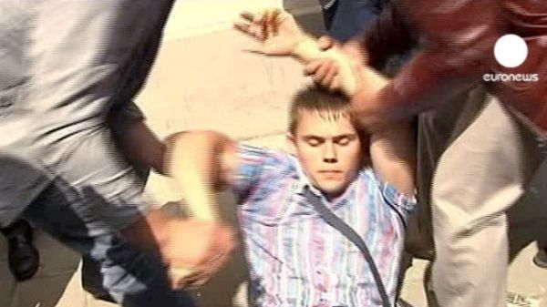 21-letni aktywista Słowiańskiej Gwardii, Iwan Szemet, zatrzymany w Łucku tuż po tym, jak rozbił jajko na ramieniu prezydenta Komorowskiego