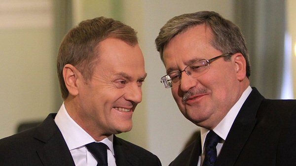 Donald Tusk i Bronisław Komorowski