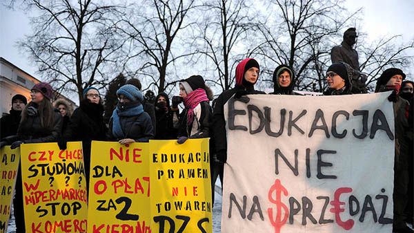 Protest studentów przeciw reformie nauki i szkolnictwa wyższego, 17 lutego 2011 roku