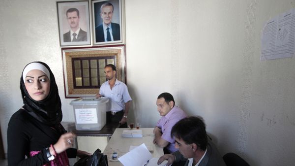 Lokal wyborczy w Damaszku