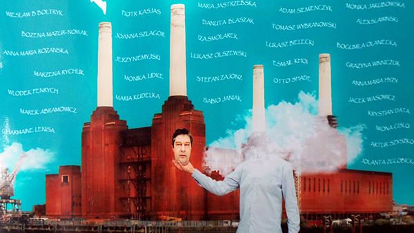 Plakat wydarzeń z XII Światowego Dnia Poezji UNESCO w Londynie