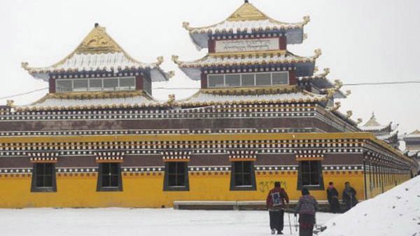 Klasztor w Abie, przed którym doszło do samospaleń