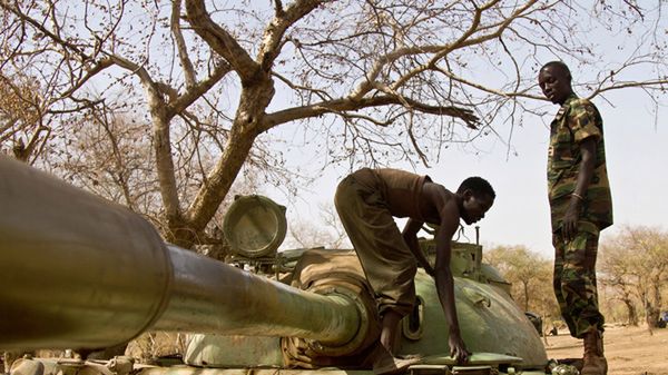 Żołnierze z SPLA-N (Ludowej Armii Wyzwolenia Sudanu-Północ)
