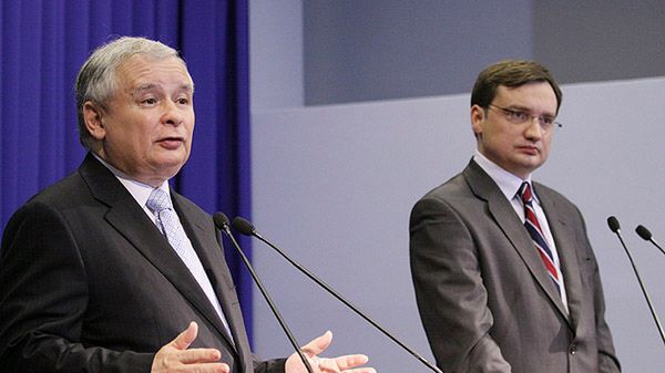 Jarosław Kaczyński, Zbigniew Ziobro. Zdjęcie archiwalne