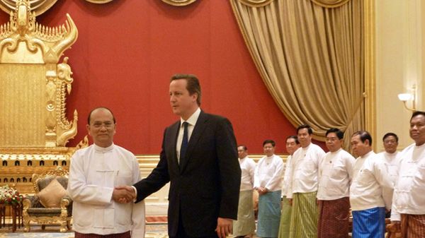 Thein Sein i David Cameron