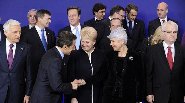 Uczestnicy szczytu UE