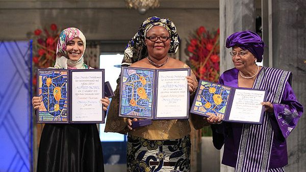 Tawakkol Karman, Leymah Gbowee i Ellen Johnson Sirleaf